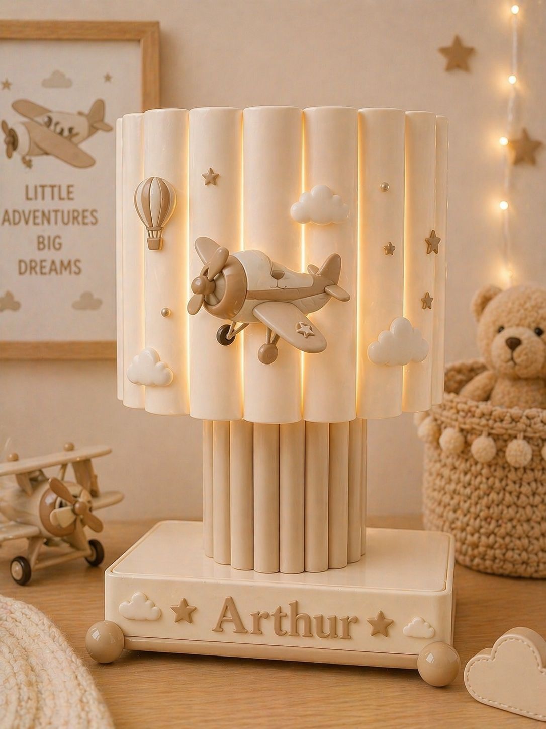 Custom baby name lamp