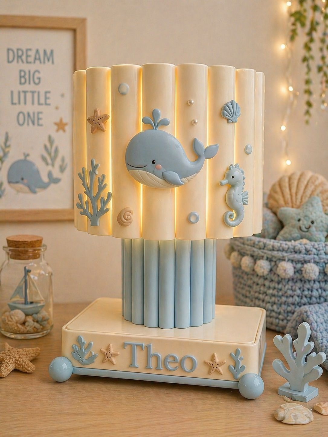 Custom baby name lamp