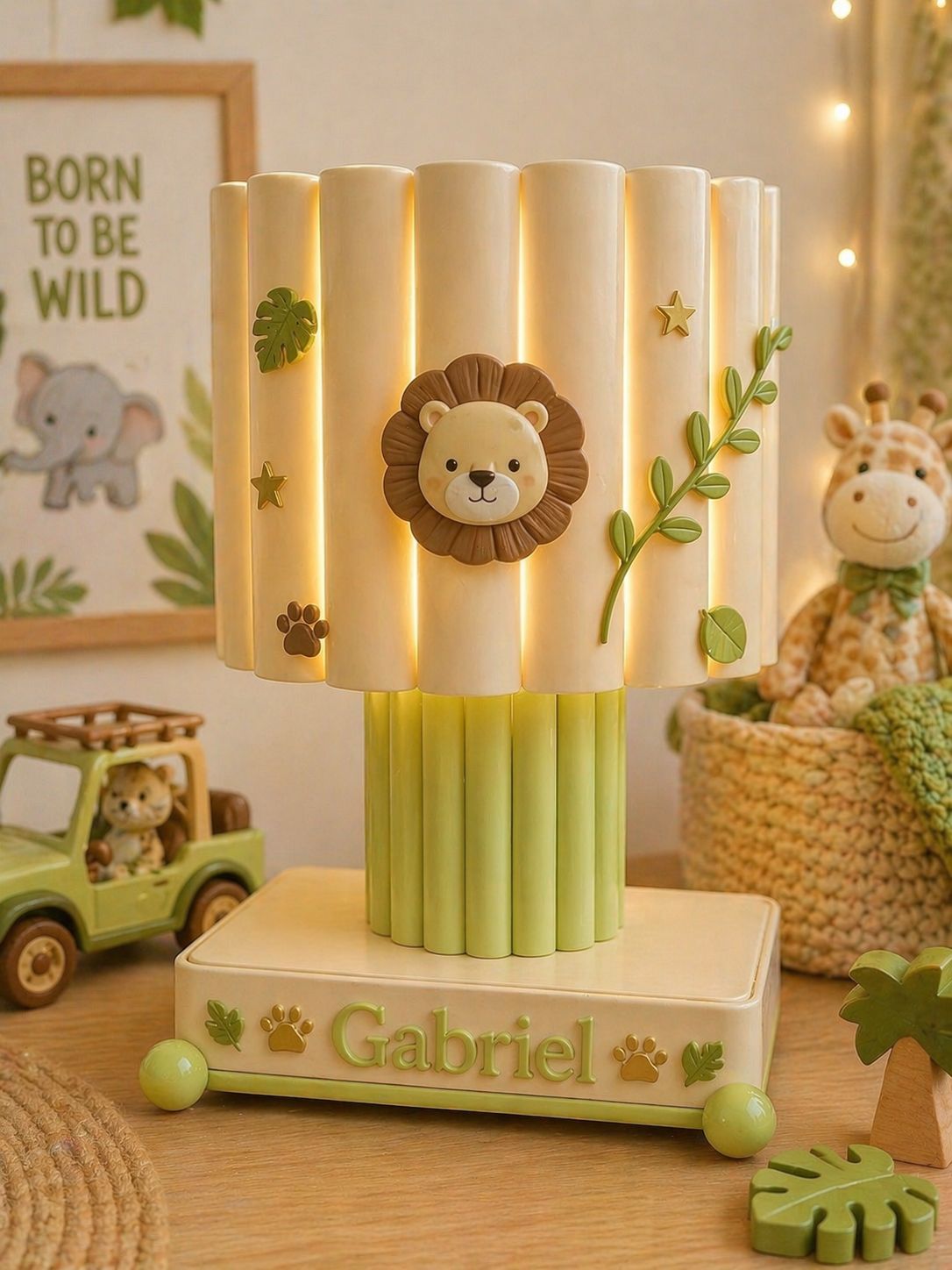 Custom baby name lamp