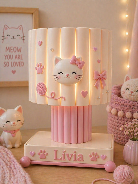 Custom baby name lamp