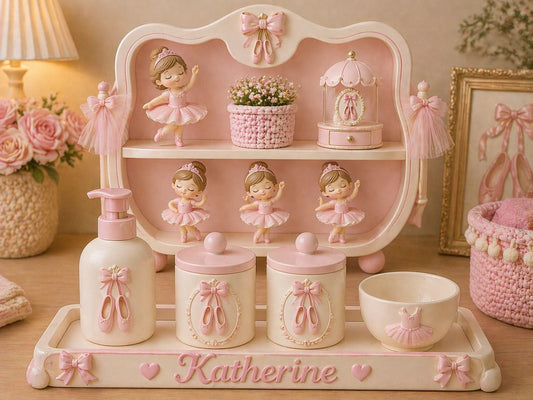 personalized baby nursery set - shelf + hygiene kit